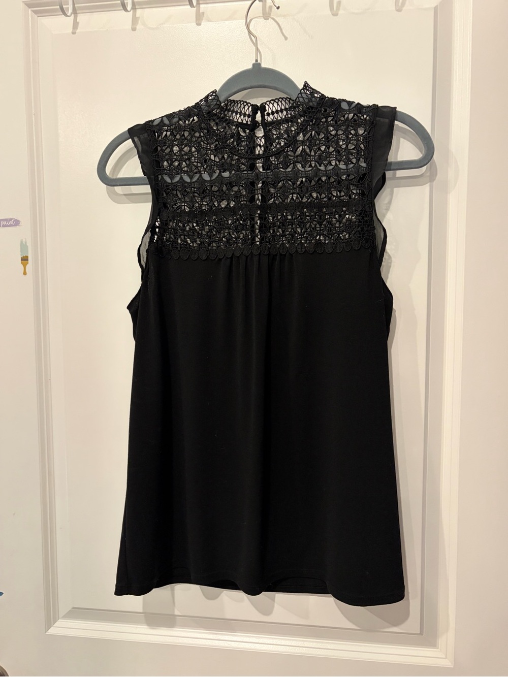 Express Black Lace Yoke Sleeveless Camisole